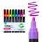KINGART® Liquid Chalk Markers, Neon Colors, Round & Chisel Tip, Set of 8